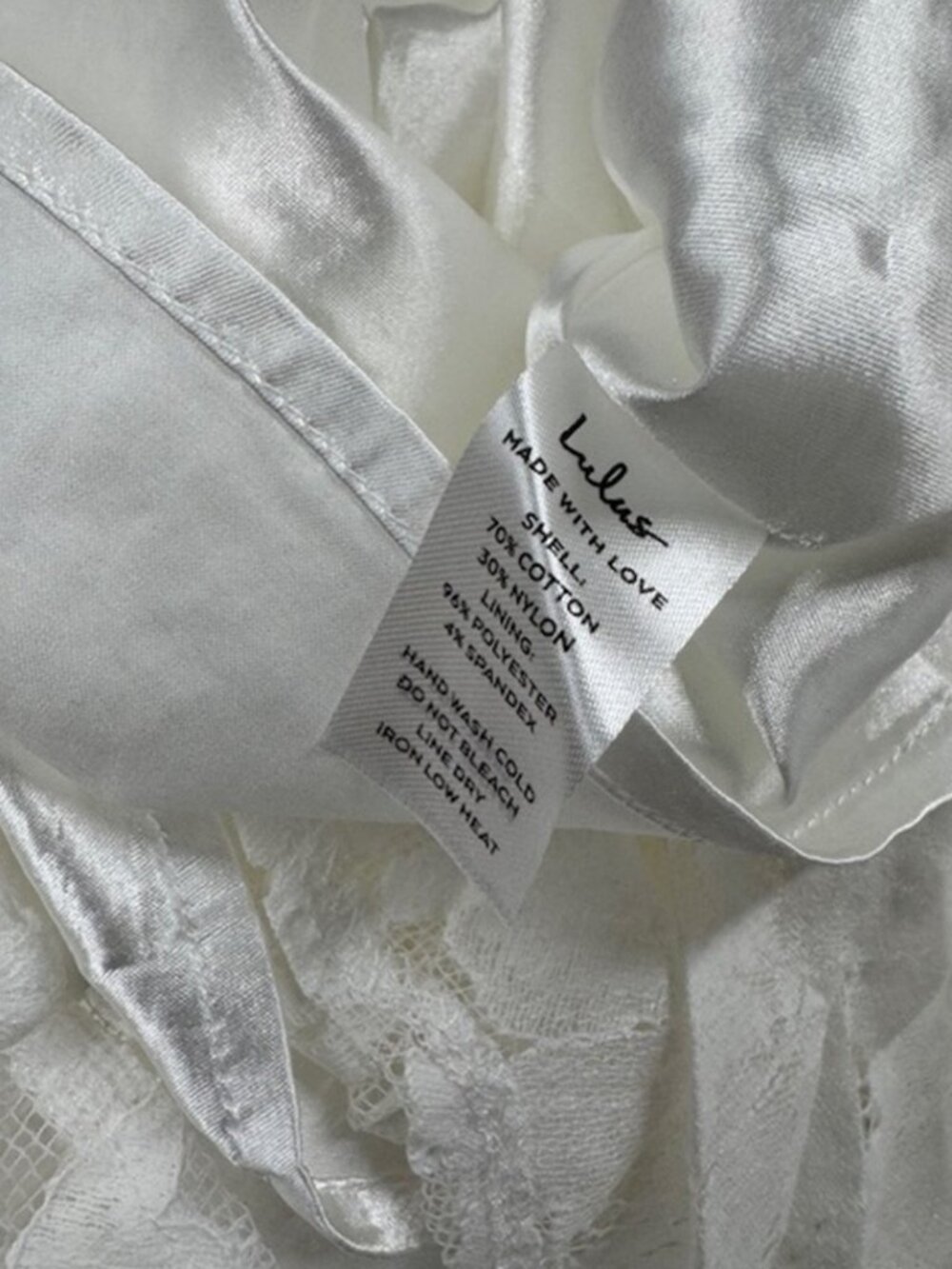 Lulus Molinetto White Lace Ruffled Tiered Sleeveless Maxi Dress​ NWT - Picture 11 of 12